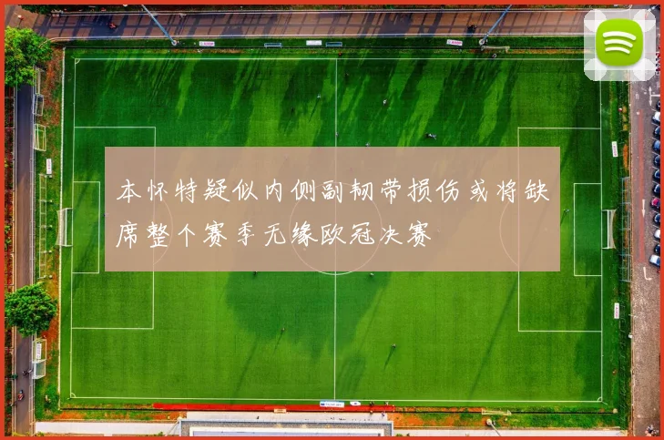 本怀特疑似内侧副韧带损伤或将缺席整个赛季无缘欧冠决赛